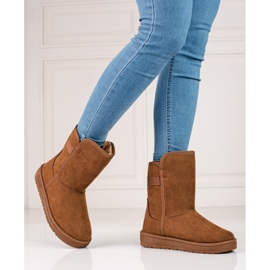 Stivali da neve alti da donna marroni Big Star KK274616 marrone 2