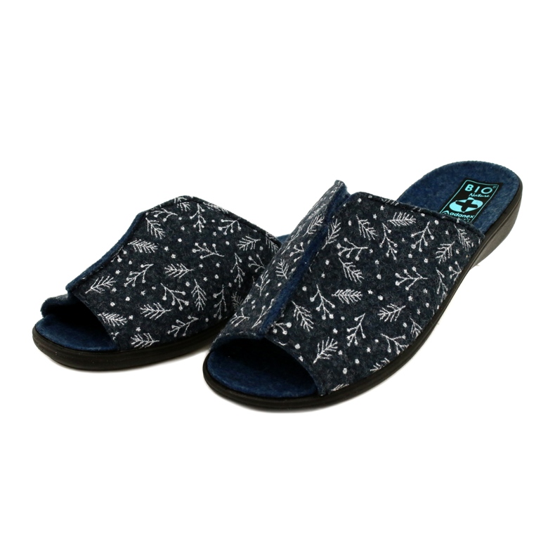 Ciabatte in feltro DIK41 BIO Nature Adanex 27780 blu 3