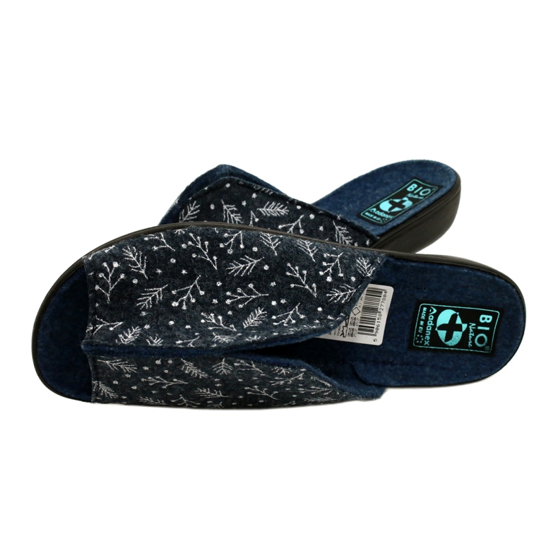 Ciabatte in feltro DIK41 BIO Nature Adanex 27780 blu 4