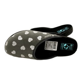 Ciabatte Da Donna Con Cuori BIO Adanex 27938 Grigie grigio 4