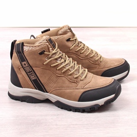 Scarpe da trekking alte da uomo beige Big Star KK174283 marrone 1