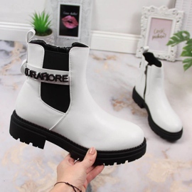 Stivaletti Chelsea da donna con plateau bianco isolante Laura La.Fi 1