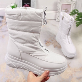 Doposci da donna con cerniera, Potocki bianco 1