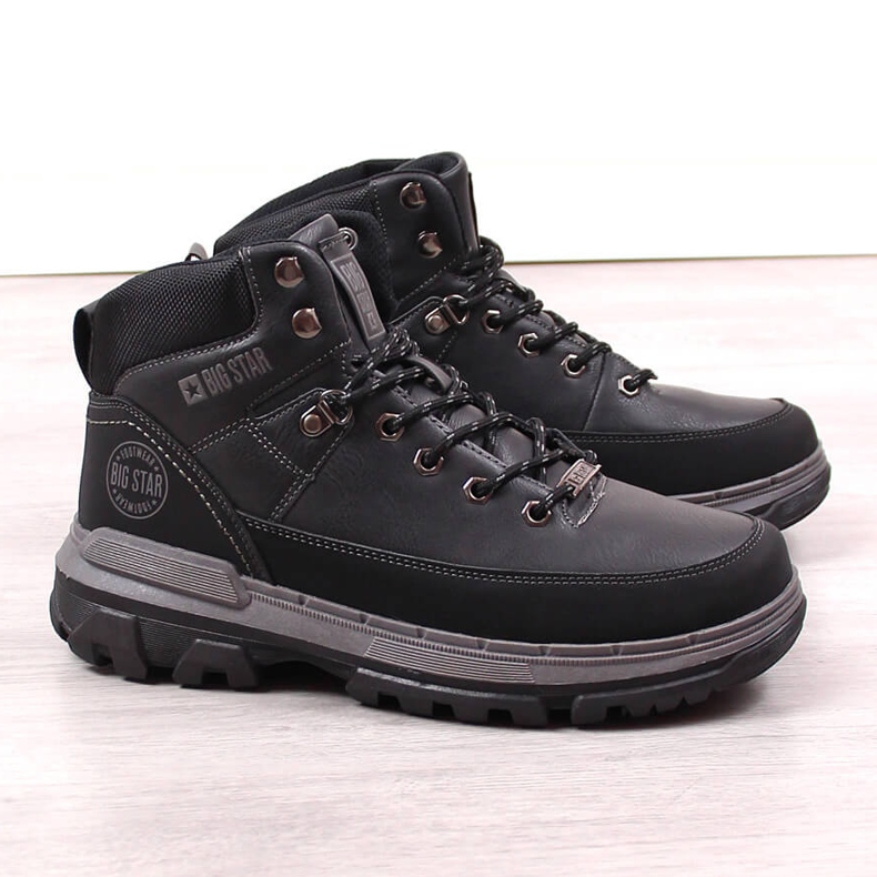 Stivali neri da uomo Big Star KK174120 nero 1