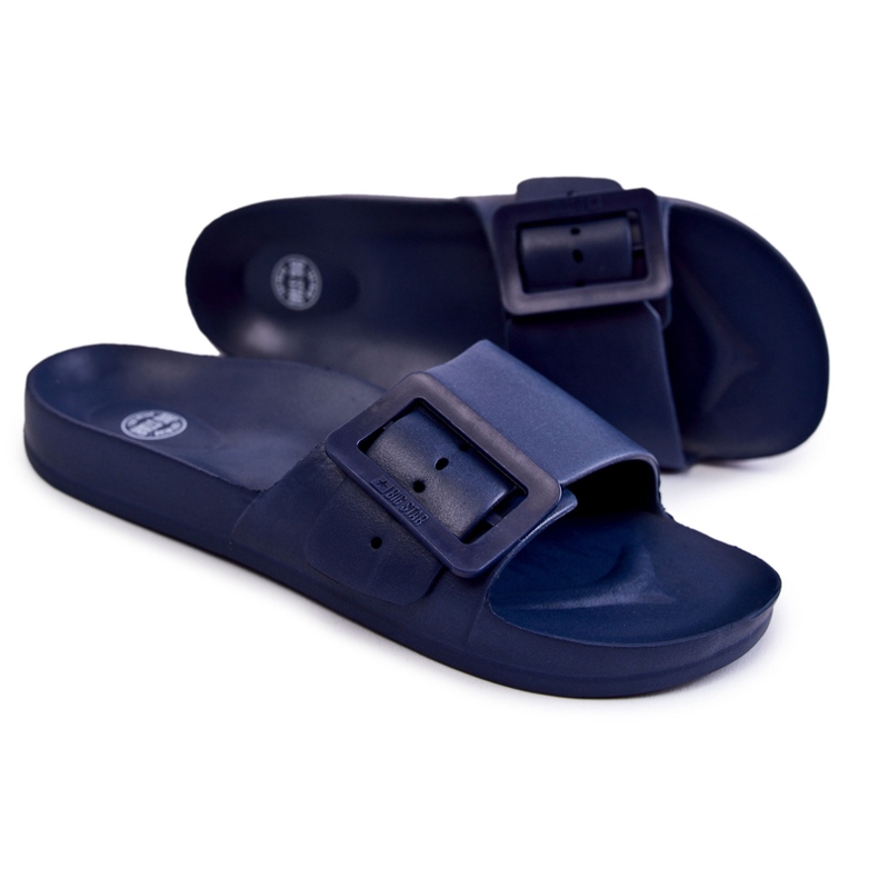Ciabatte da donna con fibbia Big Star FF274A388 Navy Blue 1