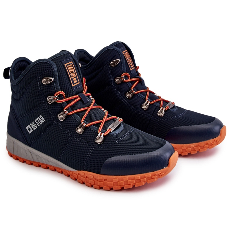 Scarpe da Trekking da Uomo Memory Foam Big Star KK174110 Blu Navy 1