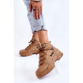 Scarpe da trekking da donna Trappers Lee Cooper LCJ-22-31-1442 Marrone beige 2