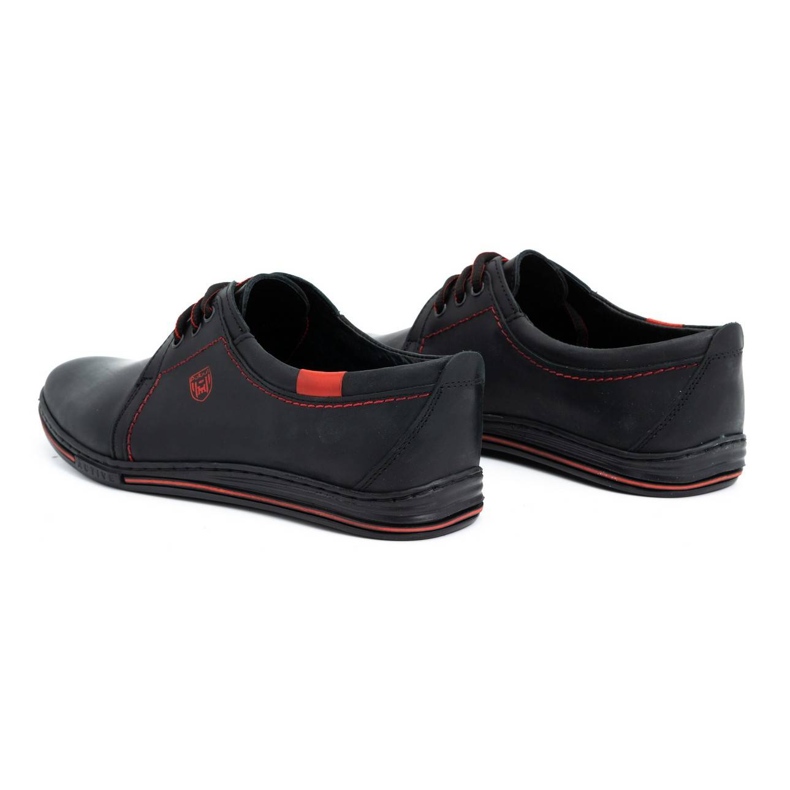 Polbut Scarpe in pelle da uomo 343 nere nero 4