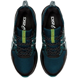 Asics Gel Venture 8 Waterproof W 1012A707 004 scarpe da corsa nero verde 1