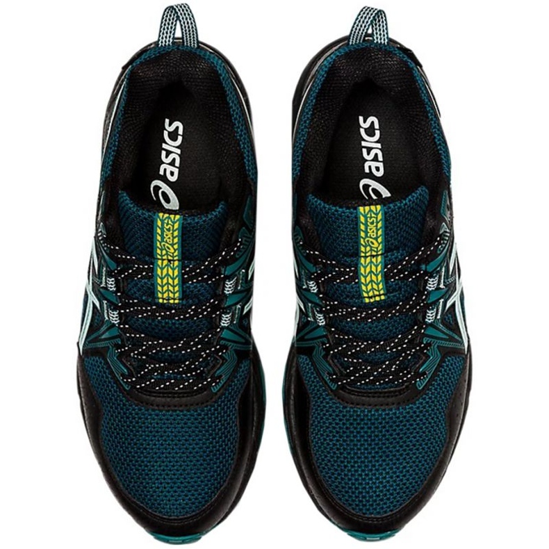 Asics Gel Venture 8 Waterproof W 1012A707 004 scarpe da corsa nero verde 1