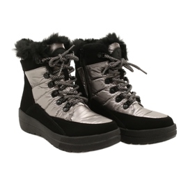 Caprice Stivali da neve femminile impermeabile 9-26240-29 032 Black/Taupe nero 5