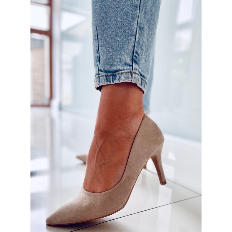 PA1 Classico stiletto Eurielle Khaki da donna beige 2