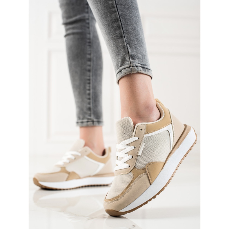 Sweet Shoes Sneakers Con Rete beige marrone 2