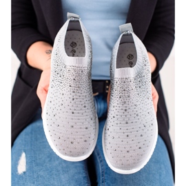W. Potocki Sneakers Con Cristalli Potocki grigio 1