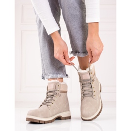 Trapper beige da donna con pelliccia shelovet 1