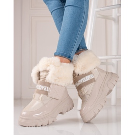 Doposci da donna con elastico shelovet beige 1
