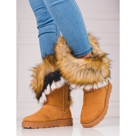 Shelovet mukluki da donna con pelliccia marrone 2
