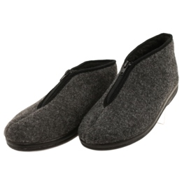 Pantofole da uomo isolanti in feltro Adanex 22530- PPP6 Grigio 2