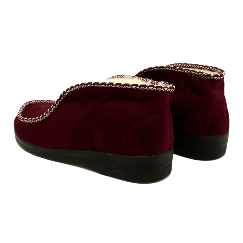 Ciabatte calde Felt Adanex 17013 Borgogna multicolore 3