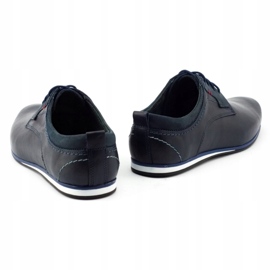 Olivier Scarpe da uomo in pelle 731 blu navy 4
