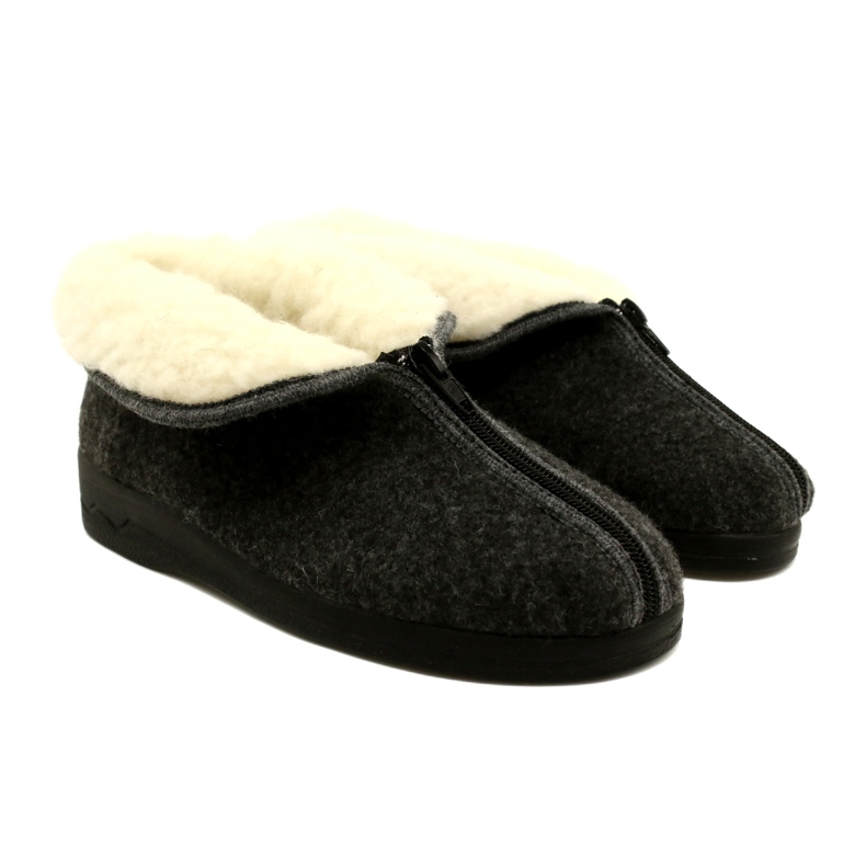 Pantofole in feltro isolanti Adanex 26844-FBP7FU Grigio 6