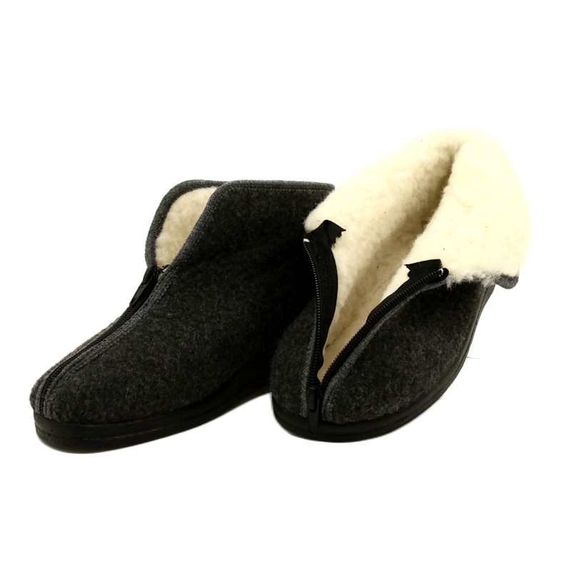 Pantofole in feltro isolanti Adanex 26844-FBP7FU Grigio 4