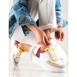 BUONAROTTI Sneakers alla moda per scarpe sportive bianca multicolore 1