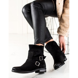 W. Potocki Stivaletti Potocki in suede nero 1