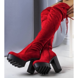 BM Stivali Westley in camoscio rosso 1