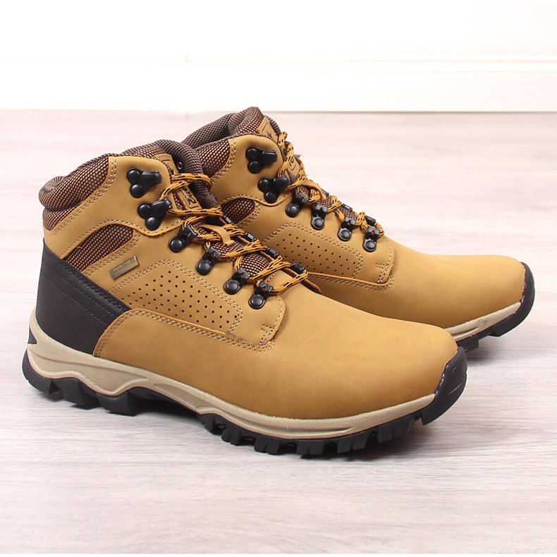 News Scarpe trekking uomo alto isolamento cammello Novità marrone 1