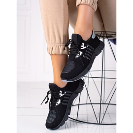 SHELOVET Scarpe sportive leggere nero 1