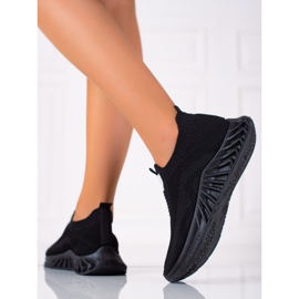 SHELOVET Scarpe sportive slip-on nero 2