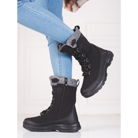 Scarpe da trekking stringate da donna DK waterproof nero 1