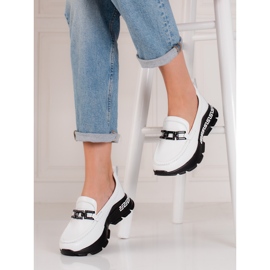 Scarpe bianche da donna in pelle Shelovet bianco 1
