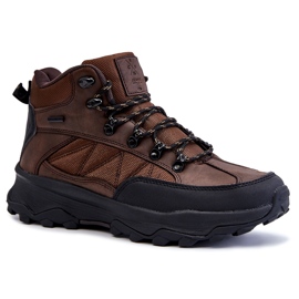 Scarpe da trekking calde da uomo Cross Jeans KK1R4019C Marrone scuro 1