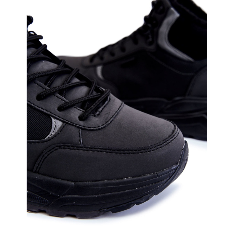 Calde scarpe da trekking da uomo Cross Jeans KK1R4031C nere nero 1