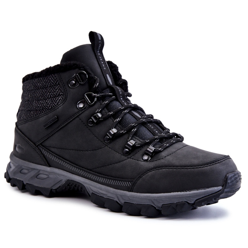 Stivali caldi da uomo Scarpe da trekking Cross Jeans KK1R4022C Nero 1