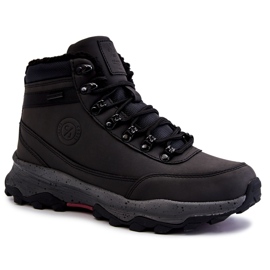 Calde scarpe da trekking da uomo Cross Jeans KK1R4027C nere nero 1