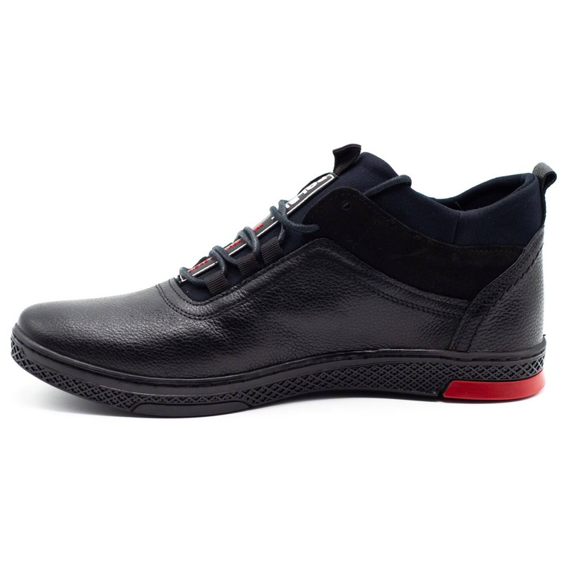 Polbut Scarpe invernali da uomo K27F in pile nero 1