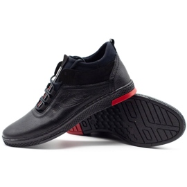 Polbut Scarpe invernali da uomo K27F in pile nero 3