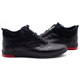 Polbut Scarpe invernali da uomo K27F in pile nero 5