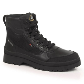 Scarpe da uomo in pelle impermeabili Rieker Revolution U0270-00 nero 1