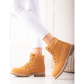 Scarponi da Trekking da Donna Big Star II274447 marrone giallo 2