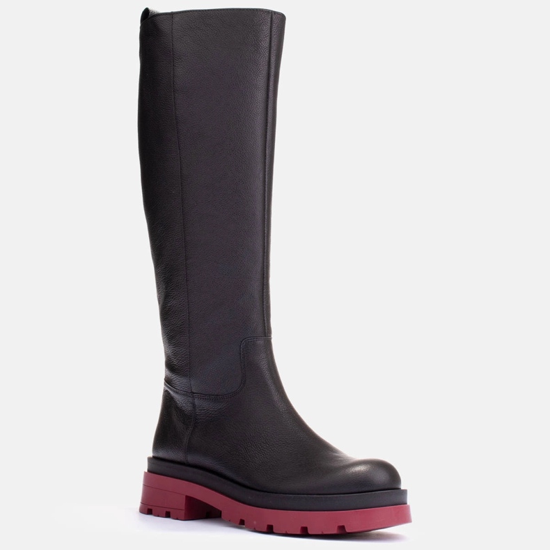 Marco Shoes Stivali trapper con tomaia regolare nero 1