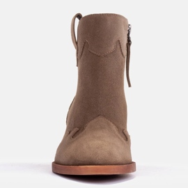 Marco Shoes Stivaletti in camoscio naturale senza isolamento beige verde 2