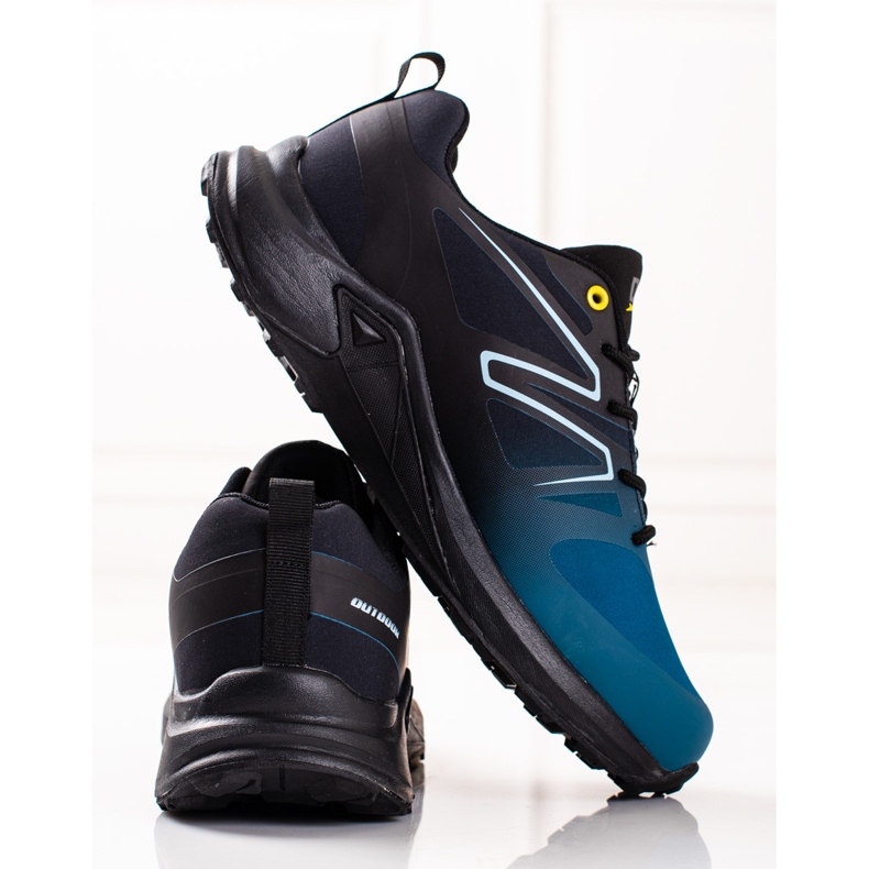 Scarpe sportive da uomo Softshell blu DK nero 1
