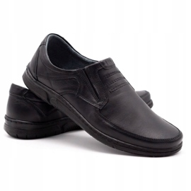 Olivier Scarpe slip-on da uomo 7053 nere nero 2