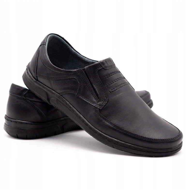 Olivier Scarpe slip-on da uomo 7053 nere nero 2