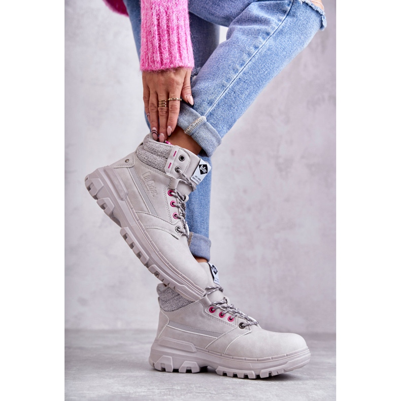 Stivali caldi da donna Lee Cooper LCJ-22-01-1373 grigio 1