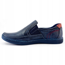 KOMODO Mocassini da uomo 912 blu navy 1